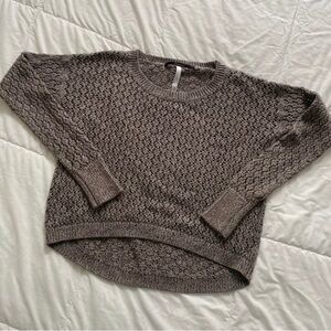 Kensie Knit Grey Crew Neck Sweater